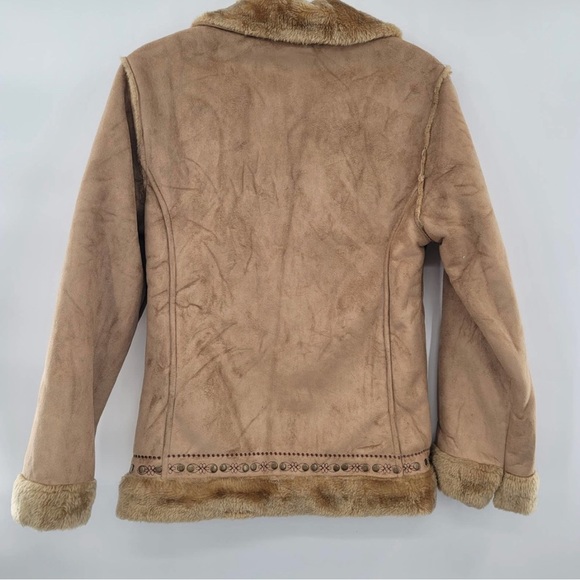 Protection System Girls' Faux Suede Fur Jacket Size 16 Coat - Picture 3 of 5